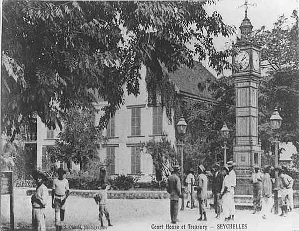Clock tower in Victoria Seychelles