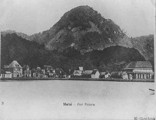 Mahe Port Victoria postcard